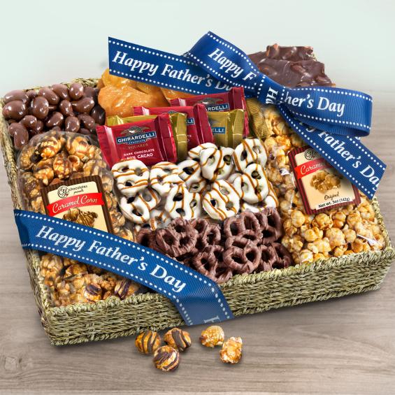 Chocolate, Caramel and Crunch Grand Gift Basket for Dad - CAA4056F_24J