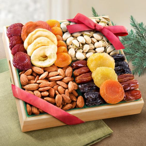 7 Section Dried Fruit & Nut Tray - Large Platter • Dried Fruit